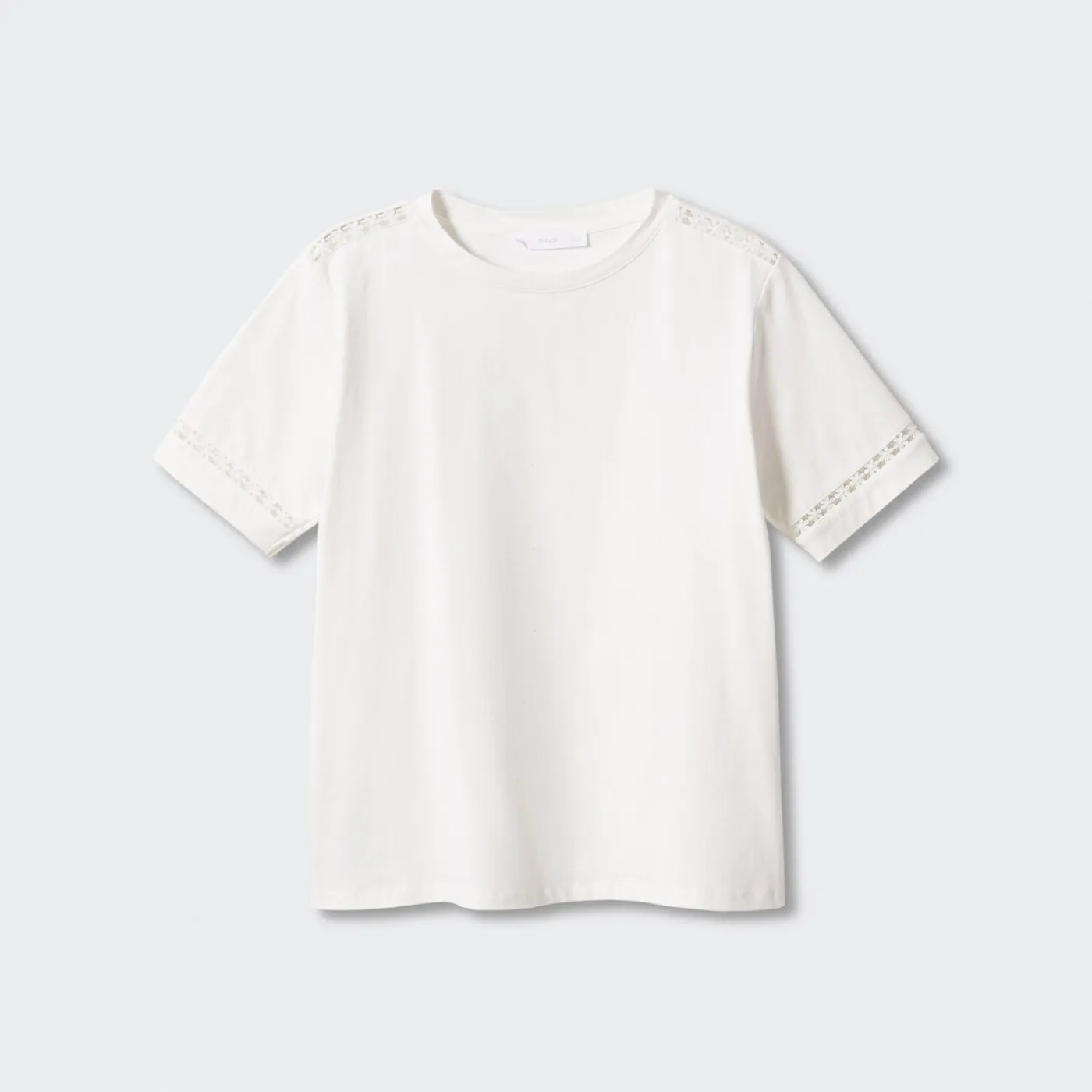 Embroidered White Cotton T-Shirt - 图片 5