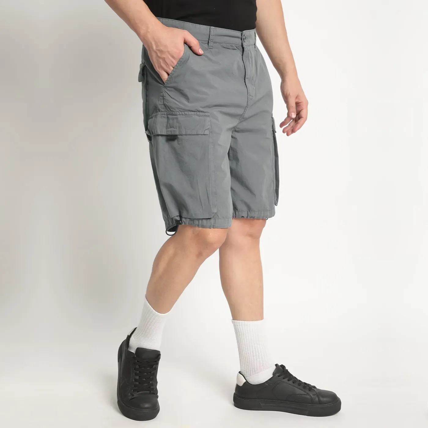 Men Regular Fit Cargo Shorts - 图片 2