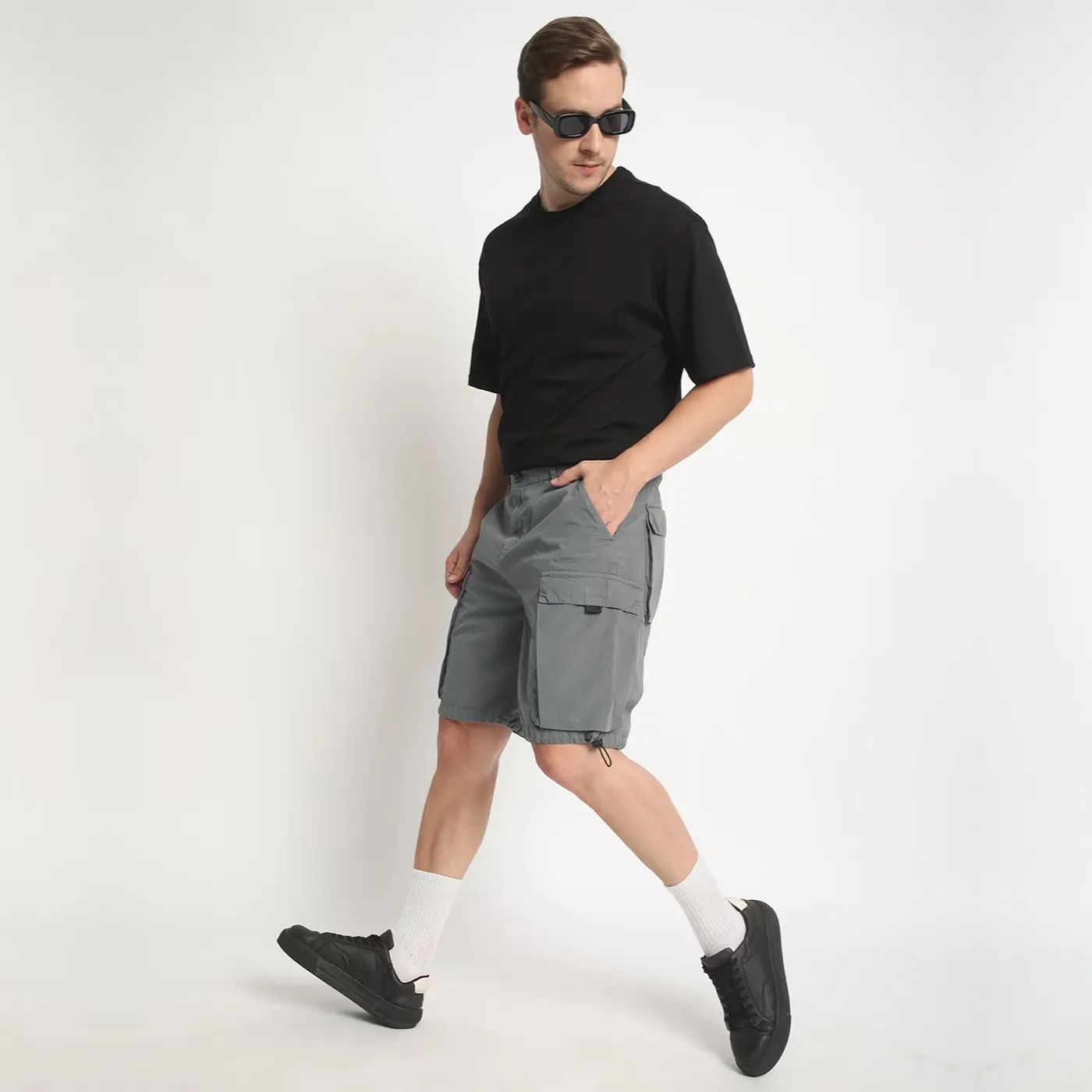 Men Regular Fit Cargo Shorts - 图片 5